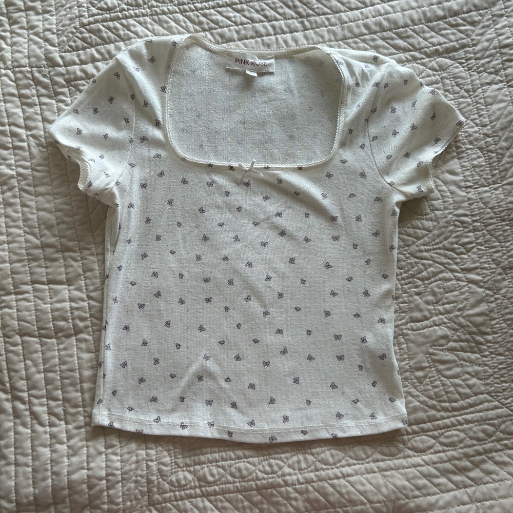 Butterfly/ cottage core blouse